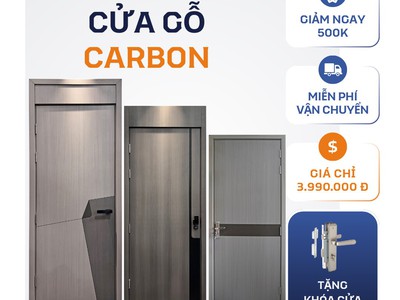 Cửa gỗ Carbon khẳng định đẳng cấp, bền bỉ vượt thời gian 0