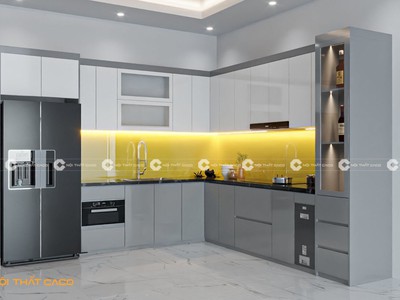 Tủ bếp MDF Chất Liệu Cao Cấp Chống Ẩm Mốc Bền Đẹp 0