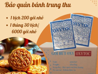 Gói hút oxy 50cc   Bảo quản cho bánh trung thu 200g 2