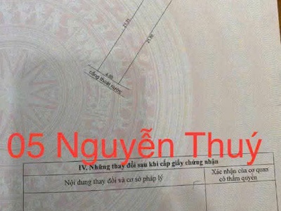 Bán đất đường nguyễn thuý, đường 7,5m lề 4m. 0