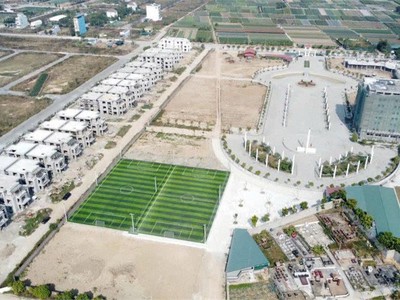 Bán liền kề 100m2 mt 5m dự án cienco 5 mê linh, sổ đỏ hoặc hợp đồng góp vốn giá 26t/m2 0