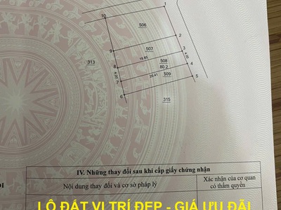 Lô đất vị trí đẹp - giá ưu đãi cần bán nhanh  lô đất tại xã bình minh, tp hà nội 0