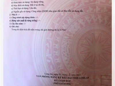Đất đẹp   giá đầu tư    chính chủ cần bán lô đất tại 108b trần phong sắc, p.4, tân an, long an. 1