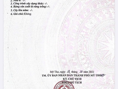 Chính chủ cần bán lô đất 470m2 có vi trí đẹp tại xã tân mỹ chánh - tp.mỹ tho - tiền giang.lh: 2