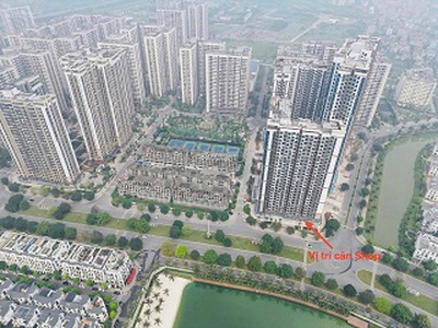 Cho thuê shophouse tòa h3 trực diện hồ - dự án masteri water front - ocean park 1. vị trí đắc địa 1