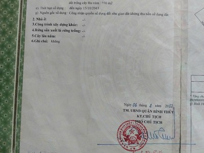 Đất chính chủ - giá tốt - cần bán nhanh tại phường long hòa, bình thủy, cần thơ 0