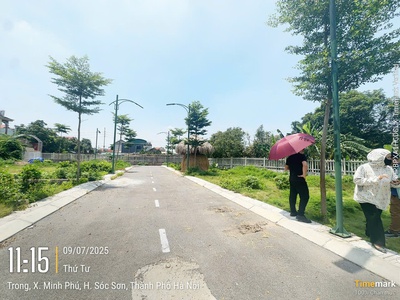 Cần bán lô minh phú 100m2 full thổ cư hơn 1 tỷ. đất đẹp đông dân cư, đón sóng sóc sơn pt 0