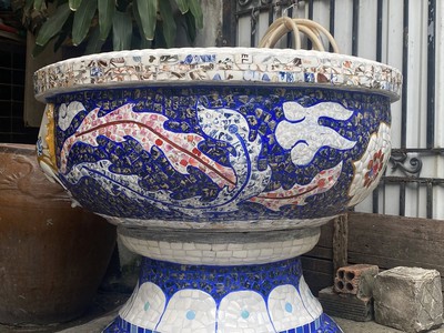 Cơ sở chậu hoa Thế Sơn - chậu hoa dán sành sứ - chậu khảm sành - cẩn miễng 13