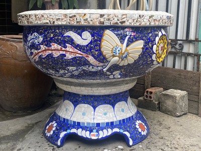 Cơ sở chậu hoa Thế Sơn - chậu hoa dán sành sứ - chậu khảm sành - cẩn miễng 14