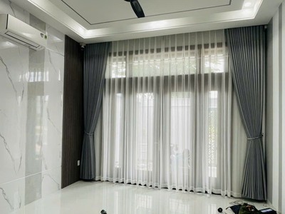 Rèm cửa chống nắng chống cháy, kháng khuẩn Nhật Bản rèm cửa thanh lịch, chất mịn, dễ phối 0
