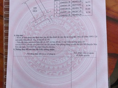 Bán đất bắc thượng, nội bài  sóc sơn , 100m2, mt6.8m, lô góc, 3.5 tỷ. 4