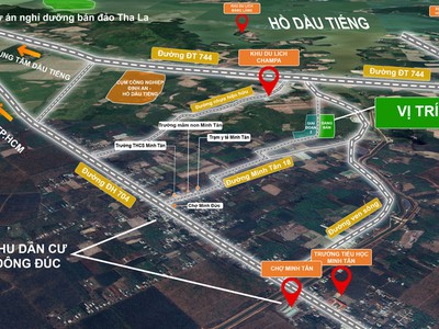 Bán đất nền hcm giá rẻ chỉ 390 triệu, gần khu du lịch hồ dầu tiếng 1