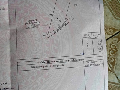 157m2 thổ cư 100, phú thịnh với gần 12m mặt tiền đường to còn mở rộng, gần chợ 1
