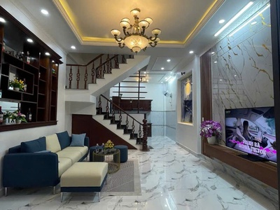 Nhà đẹp diện tích ngang 4,7m hầm hố khu vip hiệp thành 13 q12 2