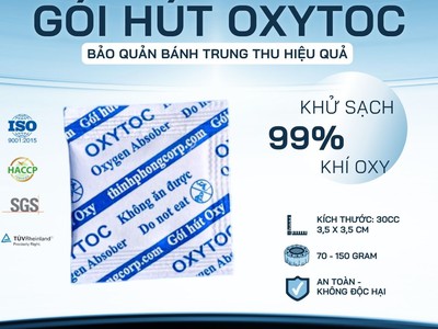 Gói hút oxy - rất cần để bảo quản bánh trung thu 0