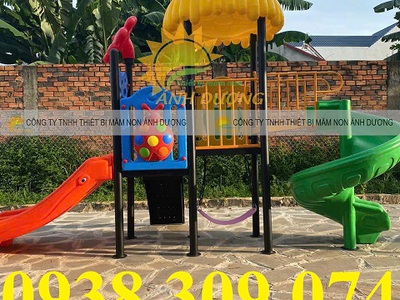 Cầu trượt liên hoàn ngoài trời,xích đu cầu trượt liên hoàn 1