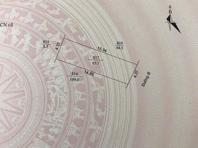 Bán đất tặng nhà cấp 4 mặt phố Trần Cảnh, ph Thành Đông mới, TP HP mới, 65.7m2, mt 4.37m 1
