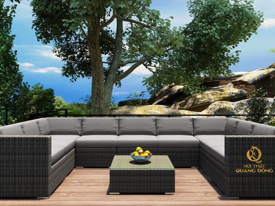 Top 5 mẫu sofa giả mây đẹp, sang trọng cho sân vườn ngoài trời tại Nội thất Quang Đông 3