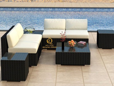 Top 5 mẫu sofa giả mây đẹp, sang trọng cho sân vườn ngoài trời tại Nội thất Quang Đông 4