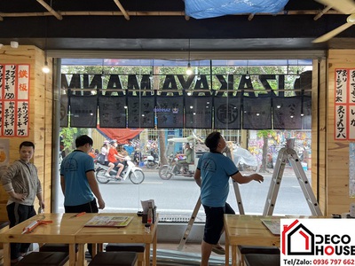 Thi công cửa kính nhà hàng chuyên nghiệp giá rẻ 0