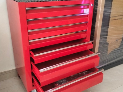 Tủ đồ nghề 7 ngăn kéo, màu đỏ KT 700x450x920mm 0