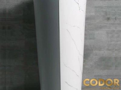 Lavabo Trụ Đứng Liền Khối Trắng Xám CODOR LA37 0