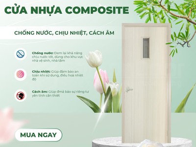 Cửa nhựa gỗ composite 1