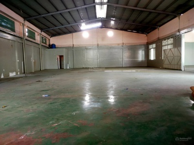 Cho thuê kho xưởng   đường ao đôi dt kho 1200m2   sân 400m2 - 95 triệu/th, cont 40f vào, có pccc 4