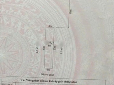 Mặt đường Nguyễn Bỉnh Khiêm  gần cty Đỉnh Vàng  - 80m2 - ngang 4m - có nhà trên đất - giá 4,8 tỷ 0
