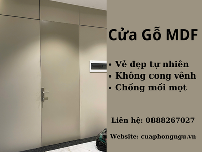 Cửa gỗ MDF: Vẻ đẹp tự nhiên, không cong vênh, chống mối mọt 0