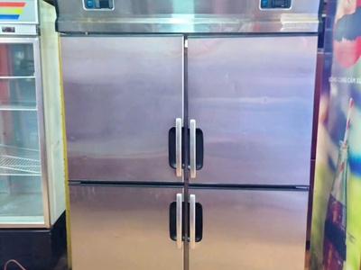 Tủ đông mát inox 4 cánh hiệu berjaya 1200l sản xuất malaysia mới 92 
