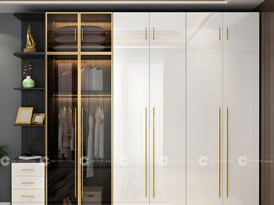 Tủ Áo Cánh Kính Khung Nhôm Cao Cấp 1