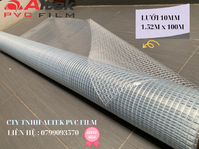 Màng nhựa pvc lưới 10mm- sợi polyester - tại Đồng Nai 2