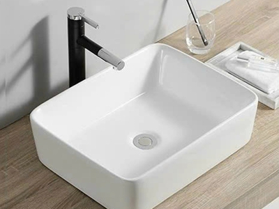 Lavabo Đặt Bàn Đá Vuông Màu Trắng MTLA-58 0