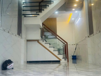 Nhà mới xây dựng kiên cố 1 lầu gần công an p thới an q12 1