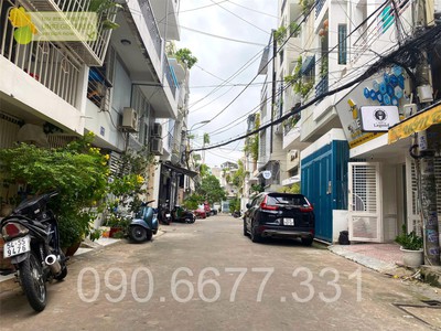 Nguyễn văn thương  d1  - hẻm 6m thẳng 1 trục - ngang hơn 9m xe hơi vào nhà - 125m2 bề thế 4