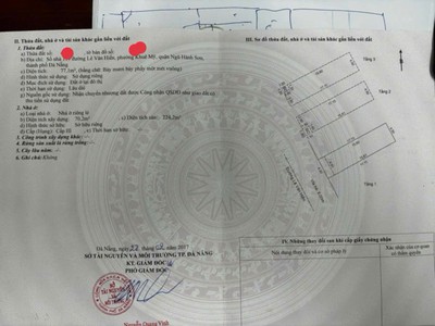 Bán nhà 3 tầng mặt tiền lê văn hiến   ngũ hành sơn   đà nẵng 0