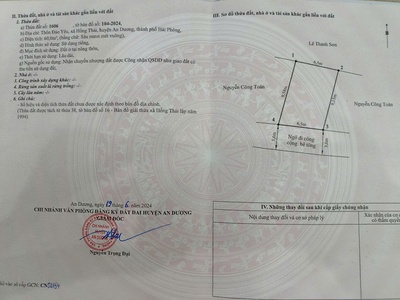 Bán lô đất 65m2 tại Đào Yêu, Hồng Thái, An Dương. Giá 1,3 tỷ. 5
