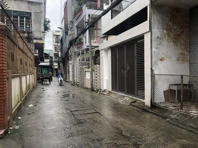 Nhà kiệt ô tô thẳng ra mt gần trưng nữ vương, tiểu la, 102m2, gác lửng, 4.x tỷ 2