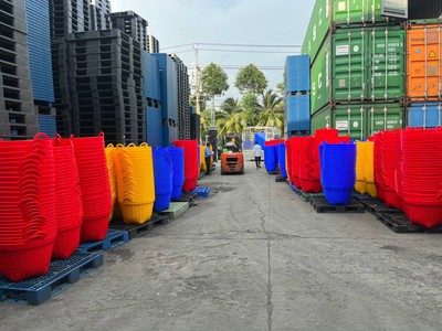 Những ưu điểm khi dùng Sọt nhựa đựng sầu riêng 4