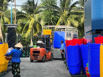 Những ưu điểm khi dùng Sọt nhựa đựng sầu riêng 5