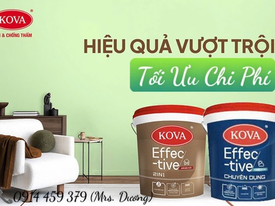 Sơn KOVA Effective-Bảo Vệ Tối, Nhẹ Chi Phí 2