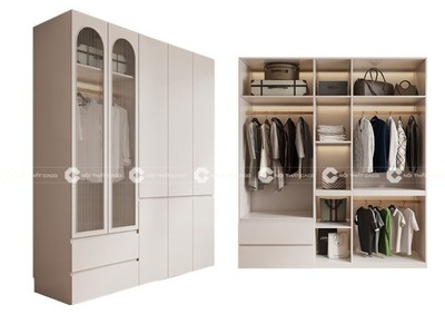 Tủ Quần Áo Gỗ Công Nghiệp Bền Đẹp Hiện Đại 1