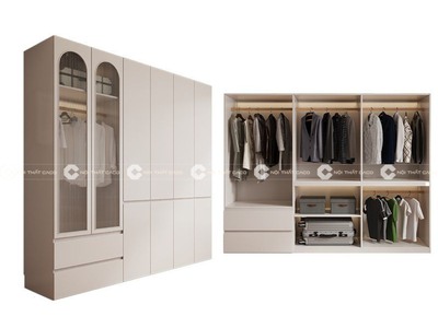 Tủ Quần Áo Gỗ Công Nghiệp Bền Đẹp Hiện Đại 2