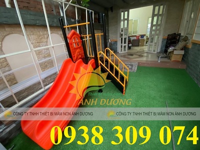Cầu trượt đôi, cầu trượt mini, cầu trượt ngoài trời giá rẻ 3