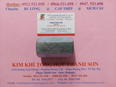 Đai ốc nối ren M14,mM16,M24 thép mạ kẽm Hà Nội 0947.51.058 Thanh Sơn có ống nối ren Inox 304 đây 2