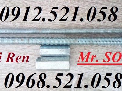 Đai ốc nối ren M14,mM16,M24 thép mạ kẽm Hà Nội 0947.51.058 Thanh Sơn có ống nối ren Inox 304 đây 0