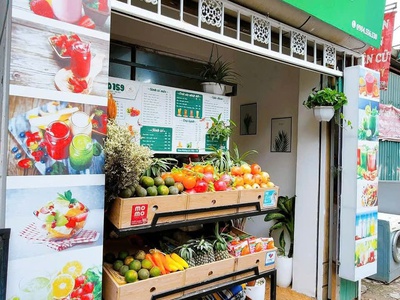 Sang nhượng cửa hàng nước ép - sinh tố   mì trộn mặt đường nguyễn chính , tân mai ,hoàng mai , hà 1