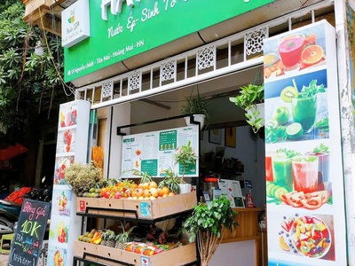Sang nhượng cửa hàng nước ép - sinh tố   mì trộn mặt đường nguyễn chính , tân mai ,hoàng mai , hà 2