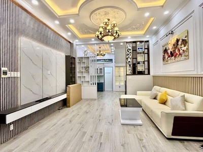 Nhà đẹp oto 8m huỳnh tấn phát, nhà bè: 55m2, 4 tầng, 4pn, giá chỉ 6.9 tỷ, 1